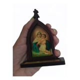 Mine Capela Capelinha Madeira Mãe Rainha Pequeno 10 5cm
