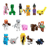 BONECO MINECRAFT CARTELA COM 6 BONECOS 15200 - Mult-Lar