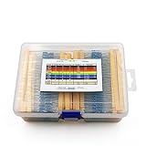 Mingzhe Kit De Resistor De 130 Valores 2600 Unidades Comumente Usado 1 1 4W Classificação De Resistores De Filme De Carbono Metálico Resor De Gama Completa Resistores Elétricos Fixos Com Caixa De A
