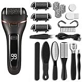 Mingzhe Moedor De Pé Elétrico Recarregável Display Digital Removedor De Calos Conjunto De Ferramentas De Pedicure Para Remover Pele Morta