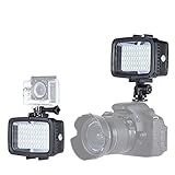 Mingzhe Ultra Bright 1800LM 3 Modos À Prova D Água Subaquática 40m 5500K 60pcs LED Mergulho Luz De Preenchimento Lâmpada Fotográfica De Estúdio De Vídeo Para Hero 10 Yi Action Cam Para Câmera DSLR