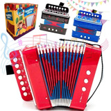 Mini Acordeon Infantil Sanfona Gaita Max Midia Frete Grátis