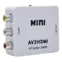 Mini Adaptador Av Conversor Para Hdmi 1080p Av 2hdmi