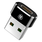 Mini Adaptador Baseus Usb a Macho Para Usb c Fêmea