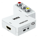 Mini Adaptador Conector Hdmi Para Tv Rca Av Vídeo Antigo