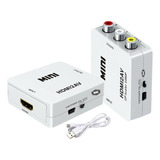 Mini Adaptador Conversor D Hdmi P  Video 3rca Av Cabo Hdmi