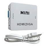 Mini Adaptador Conversor De Vídeo HDMI Macho Para VGA Fêmea Dispositivos Digitais Analógicos HD Portátil Leve Alta Resolução Baixo Consumo De Energia