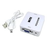 Mini Adaptador Conversor Vga 2hdmi Entrada Vga E Saida Hdmi