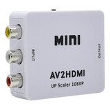Mini Adaptador Rca Av Conversor Para Hdmi 1080p Av 2hdmi
