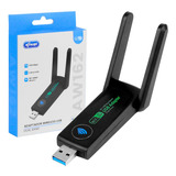 Mini Adaptador Wireless Wi fi Dual Band 2 4g 5g 1300mbps Usb