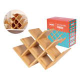 Mini Adega Para Vinho Rack Bamboo Porta 8 Garrafas Mor