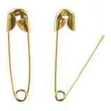 Mini Alfinete De Segurança N 000 Dourado 20mm 1000 Unidades
