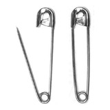 Mini Alfinete De Segurança N 000 Prata 20mm 500 Unidades