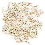 Mini Alfinetes De Roupas Para Foto Prendedores De Roupa Pequenos 100 Peças De 2 5 Cm Mini Grampos De Roupas De Madeira Natural Mini Clipes De Fotos Para Fotos Artesanato Artes Coquetéis