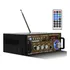 Mini Amplificador Som Audio Bluetooth Usb Mp3 Fm Karaoke Cor Dourado E Preto Potência De Saída Rms 60 W