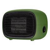 Mini Aquecedor De Ar Para Mesa Elétrico Portátil Baseus 220v Cor Verde