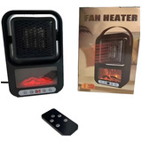 Mini Aquecedor Portatil Eletrico Bivolt 220v Controle Visor Cor Preto 127 220v
