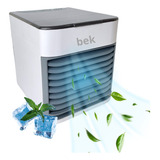 Mini Ar Condicionado Bekcommerce Portátil Climatizador Umidificador Purifica Ventilador Resfriamento 2m Frio Cor Branco 110v 220v Usb Carro E Caminhão De Mesa Led Usa Gelo