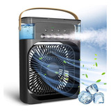 Mini Ar Condicionado Portátil Climatizador Aromático Cor Preto 110v 220v