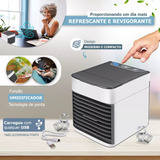 Mini Ar Condicionado Portátil Climatizador Umidificador