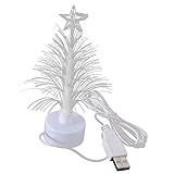 Mini árvore De Natal  Conexão USB  Fibra ótica  árvore De Natal  Luz Noturna Para Casa  Shopping  Quarto 