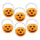 Mini Balde Abóbora Decoração Halloween Lembrancinha Kit C 6