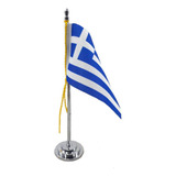 Mini Bandeira De Mesa Da Grécia