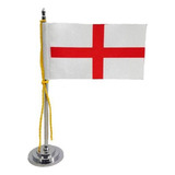 Mini Bandeira De Mesa Da Inglaterra 15 Cm Poliéster