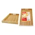 Mini Bandeja De Bambu Mdf Decorativa Retangular 33x22cm