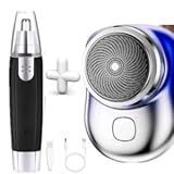 Mini Barbeador Elétrico Portátil Recarregável USB Aparador De Pelos Para Nariz Orelha E Sobrancelhas