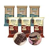 MINI BARRA CHOCOLATE VEGANO 70 CACAU SEM GLÚTEN VEGANUTRIS 13G 6 UND