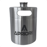 Mini Barril Inox Cerveja 2 Litros Keg Growler Chopp Casco