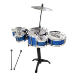 Mini Bateria Infantil Jazz Drum Com