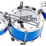 Mini Bateria Instrumental Pop Rock Infantil 5 Caixas Baqueta