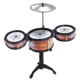 Mini Bateria Jazz Drum Brinquedo Musical Rock Guitar
