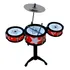 Mini Bateria Musical Infantil 3 Tambores 1 Prato Jazz