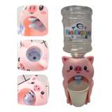 Mini Bebedouro Infantil Dispensador De Água 300ml Rosa