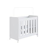 Mini Berço Infantil Moisés Multifuncional 4 Em 1 Com Rodas Para Quarto De Bebê