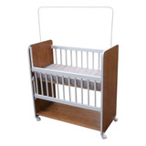 Mini Berço Para Bebê New Baby Nature Branco Grade Móvel