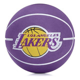 Mini Bola De Basquete Wilson Nba Dribbler Los Angeles Lakers Cor Roxo
