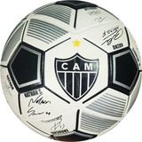 Mini Bola De Futebol De Campo Atlético Mineiro Assinaturas Cor Preto