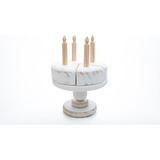 Mini Boleira E Bolo De Madeira Wood Cake La Belle Props
