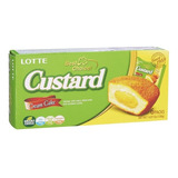 Mini Bolo C Recheio De Creme Lotte Custard 138g C 6 Un