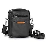 Mini Bolsa Shoulder Bag 100 Couro Legítimo Tiracolo Pequena PRETO 