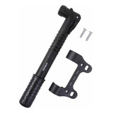 Mini Bomba De Ar Bicicleta Nitrus Com Suporte Bike Mtb Nylon Cor Preto