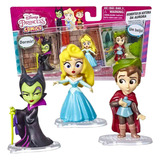 Mini Bonecos Aurora Malévora Príncipe Disney Comics Hasbro