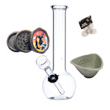 Mini Bong De Vidro 14cm Portátil