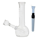 Mini Bong De Vidro 14cm   Seda De Vidro Lavavel Reutilizavel