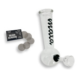 Mini Bong De Vidro Marca Mala Tabacaria Portátil Reduz Danos