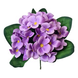 Mini Buquê Violeta Aveludada Com 25 Florzinhas Artificiais